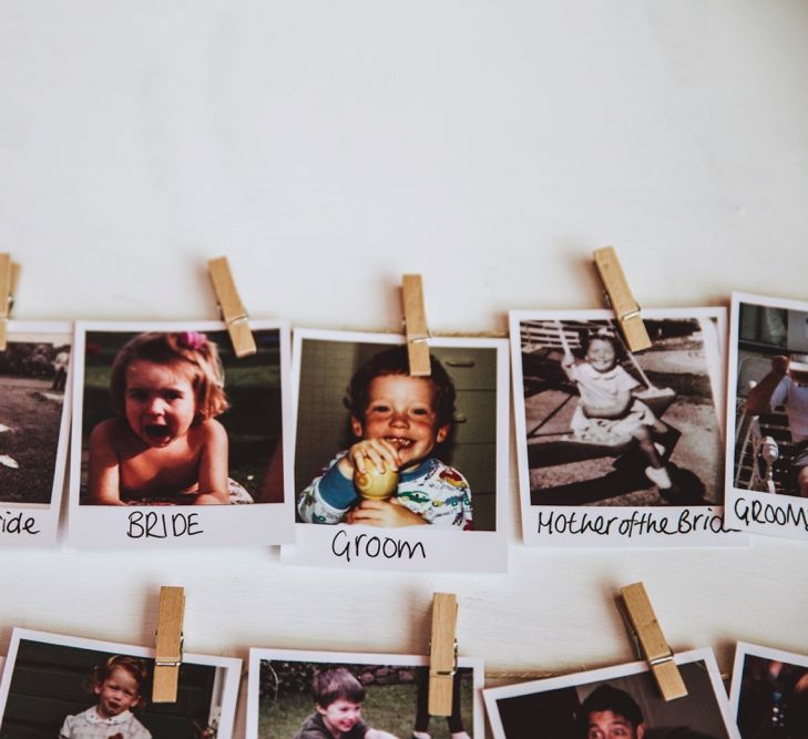 Polaroid of Guests Table Plan