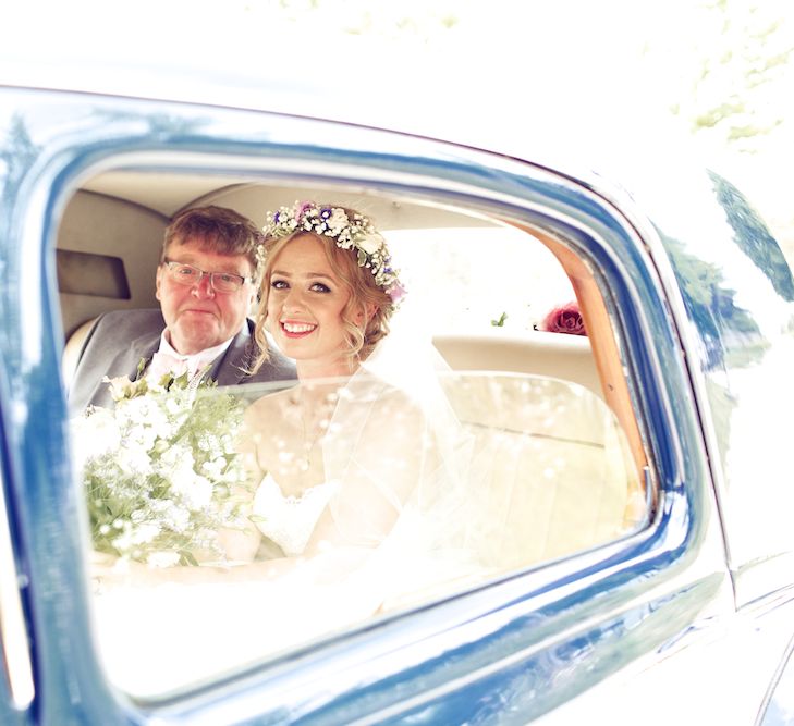 Bride With Pastel Flower Crown