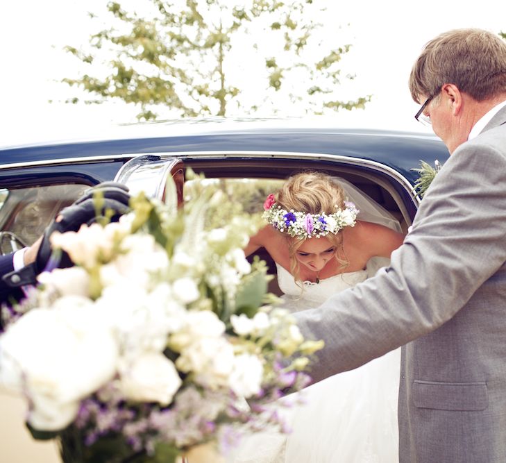 Bride With Pastel Flower Crown