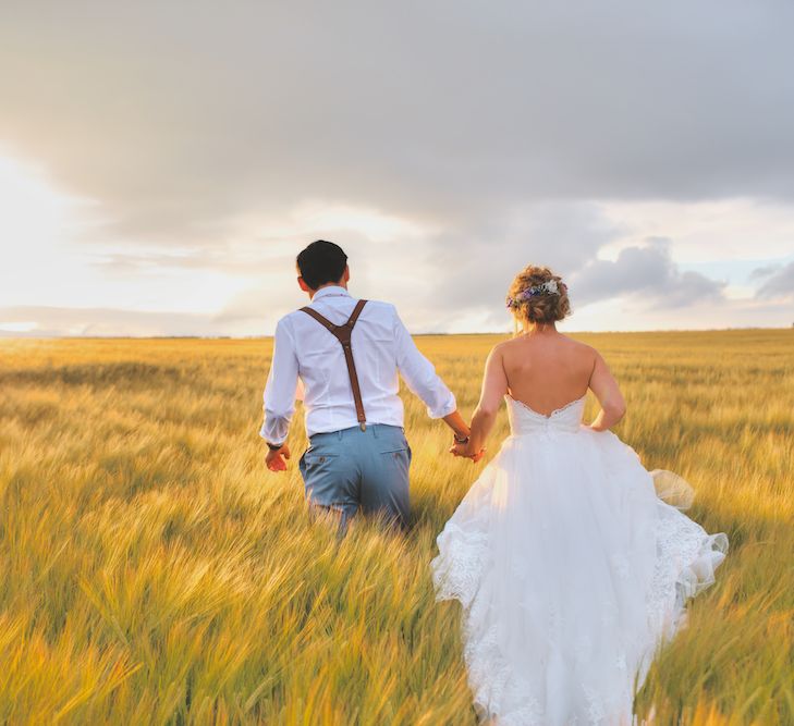 Bride & Groom Golden Hour Portraits By Weddings Vintage