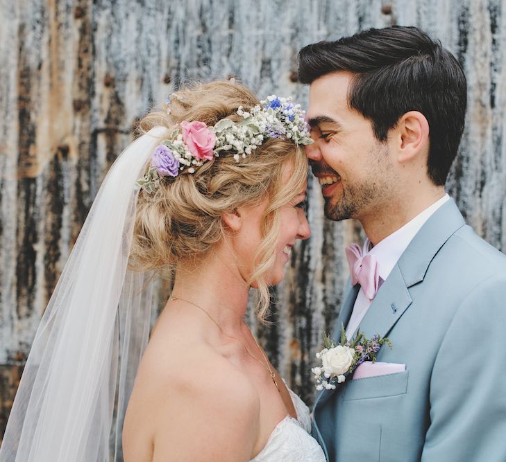 Bride & Groom Portraits by Weddings Vintage at Stone Barn