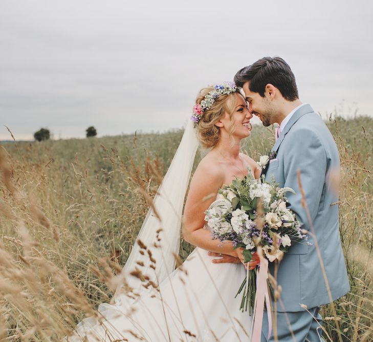 Bride & Groom Portraits by Weddings Vintage at Stone Barn