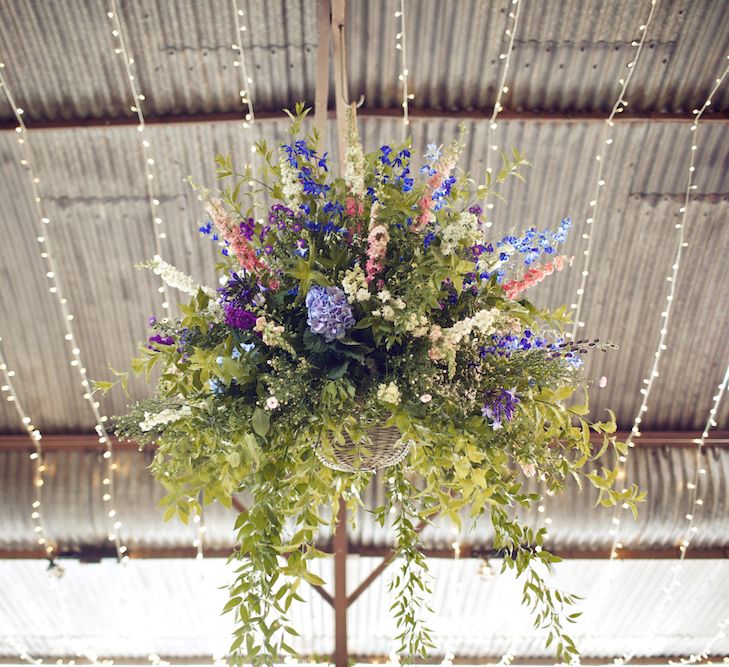 Bride With Pastel Flower Crown For A Rustic Music Themed Wedding At Stone Barn With Images From Weddings Vintage