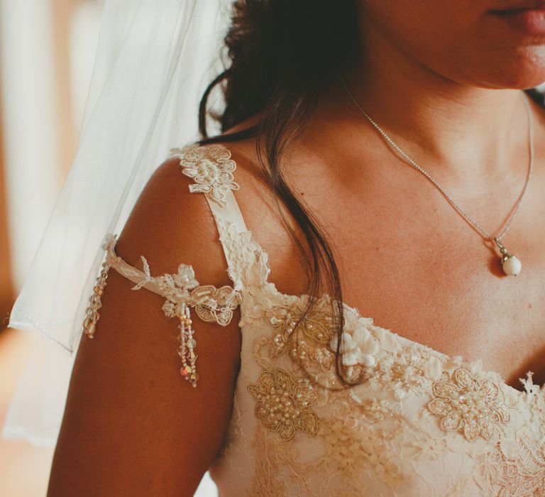 Bride in Terry Fox Wedding Dress