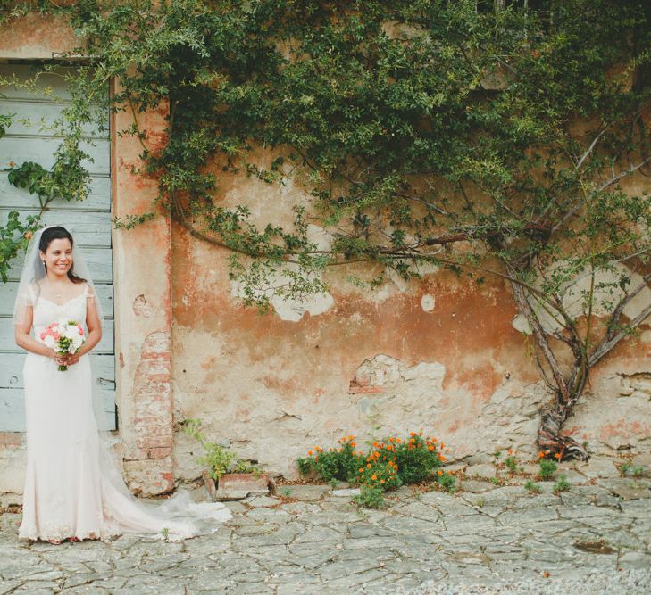 Bride in Terry Fox Wedding Dress