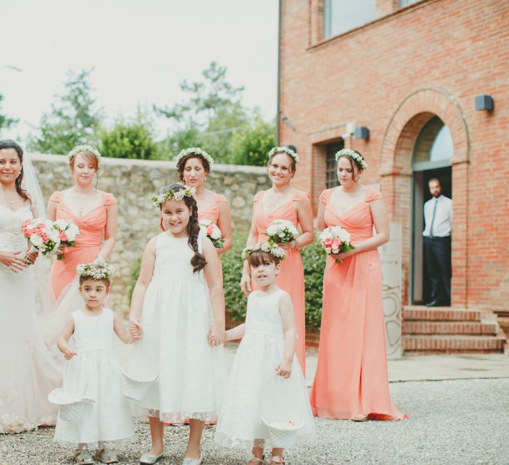 Jim Hjlem Coral Bridesmaid Dresses