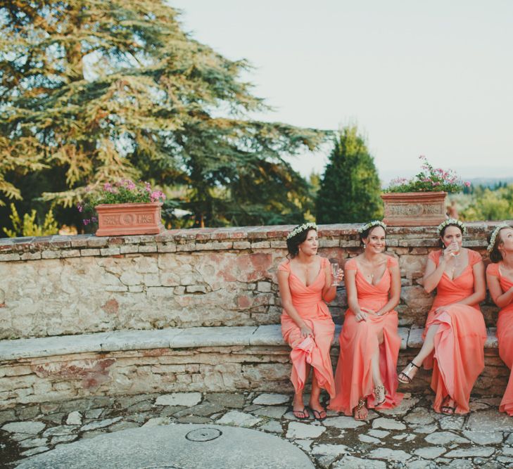 Coral Jim Hjlem Bridesmaid Dresses