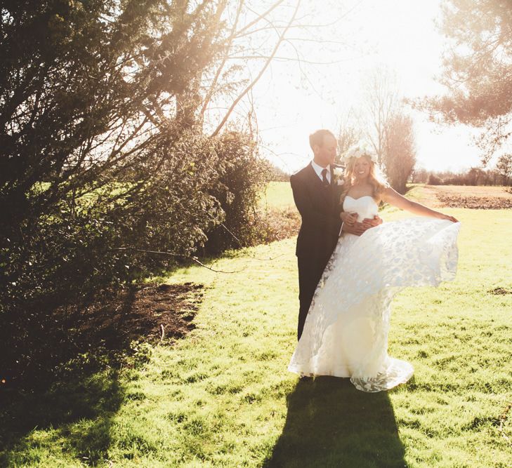 Couple Portrait | Bride in Kate Halfpenny London Eseme Bridal Gown | Maryanne Weddings Photography