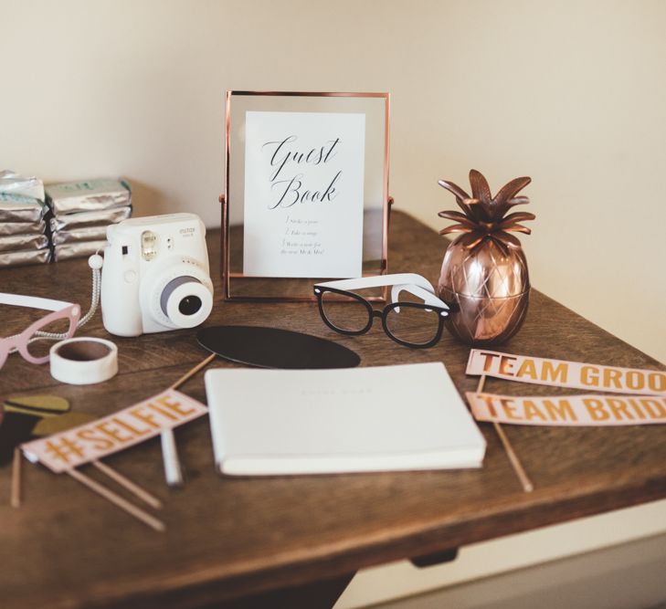 Polaroid Guest Book & Props | Maryanne Weddings Photography