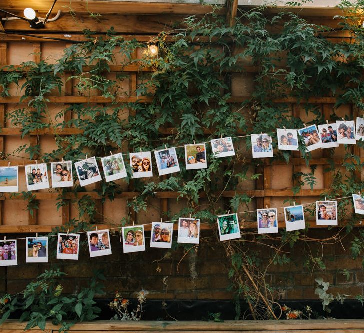 Polaroid Picture Bunting Wedding Decor