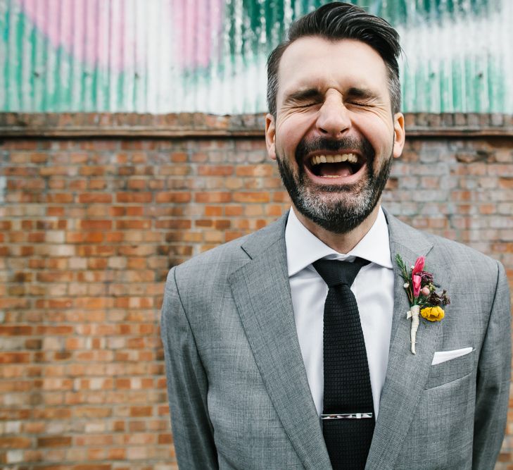 Grooms Tie & Buttonhole