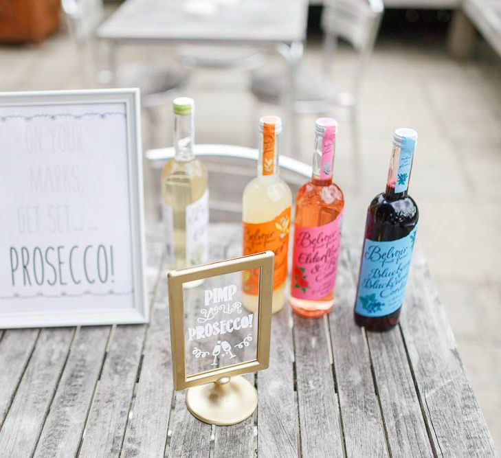 Pimp Your Prosecco Bar | Romantic Pastel Wedding at Cripps Barn | White Stag Wedding Photography | Dan Hodge Wedding Films