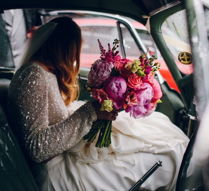 Bright Pink Peonies For A PapaKata Sperry Tent Wedding With Bride In Separates & Images From Amy B Photography