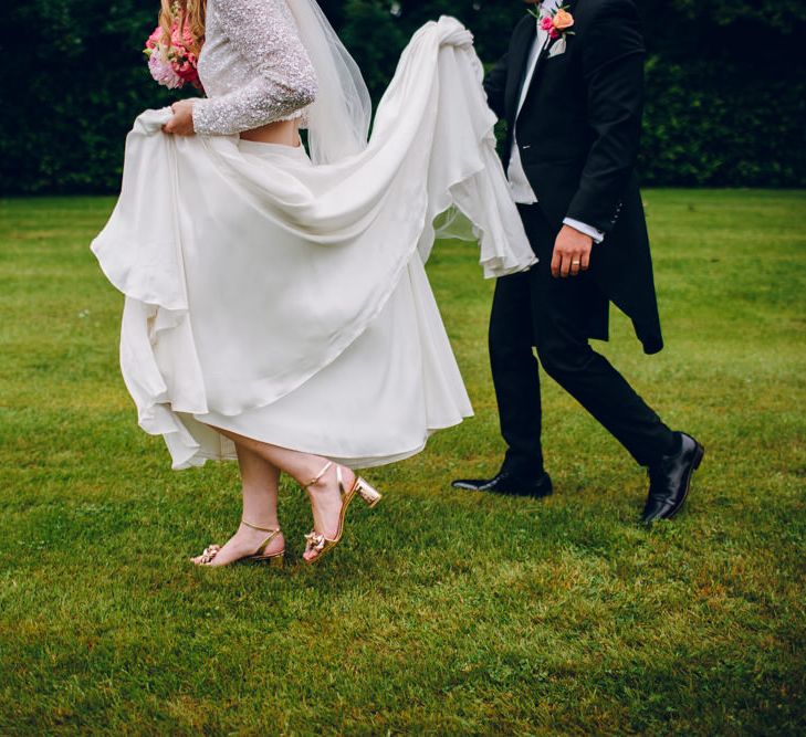 Bright Pink Peonies For A PapaKata Sperry Tent Wedding With Bride In Separates & Images From Amy B Photography