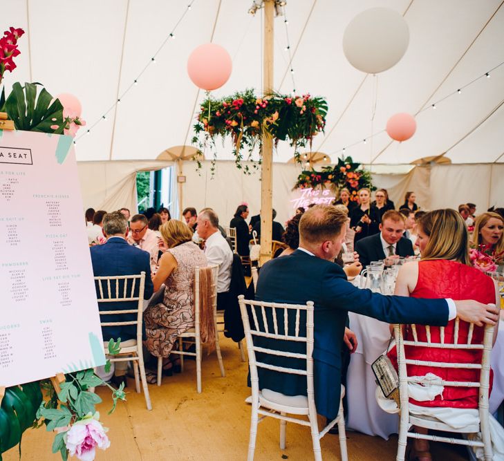 Bright Pink Peonies For A PapaKata Sperry Tent Wedding With Bride In Separates & Images From Amy B Photography