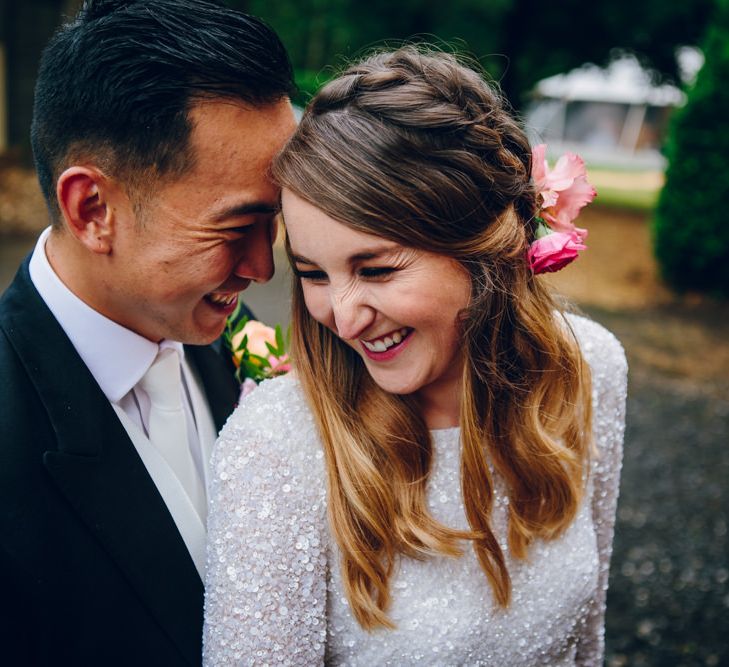 Bright Pink Peonies For A PapaKata Sperry Tent Wedding With Bride In Separates & Images From Amy B Photography