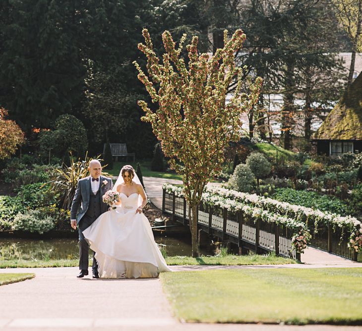 Bride in Ronald Joyce Wedding Dress | The Orangery Maidstone | Lucie Watson Photography | TDH Media Films