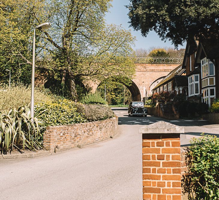 Vintage Wedding Car | The Orangery Maidstone | Lucie Watson Photography | TDH Media Films