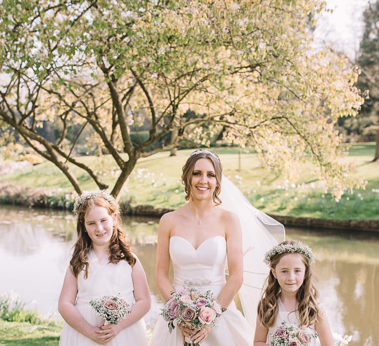 Flower Girls in Yours Truly Dresses | Bride in Ronald Joyce Wedding Dress | The Orangery Maidstone | Lucie Watson Photography | TDH Media Films