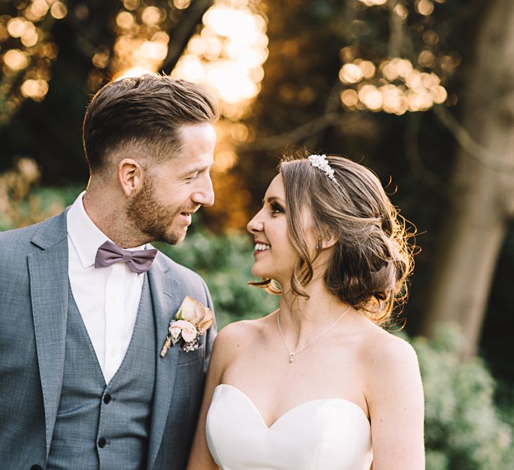 Bride in Ronald Joyce Bridal Gown | Groom in Grey Moss Bros Suit | The Orangery Maidstone | Lucie Watson Photography | TDH Media Films