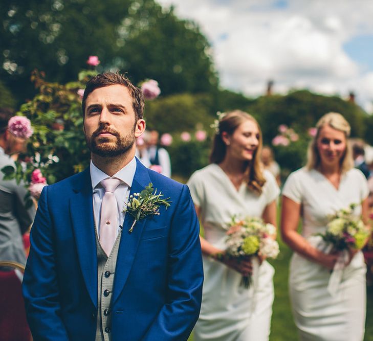 Elia By Pronovias Wedding Dress Bridesmaids In White Dresses Walcot Hall Wedding Venue With Images From The Crawleys & Film From This Modern Revelry