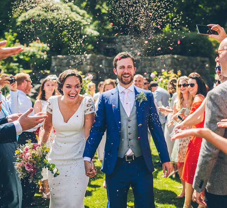 Elia By Pronovias Wedding Dress Bridesmaids In White Dresses Walcot Hall Wedding Venue With Images From The Crawleys & Film From This Modern Revelry