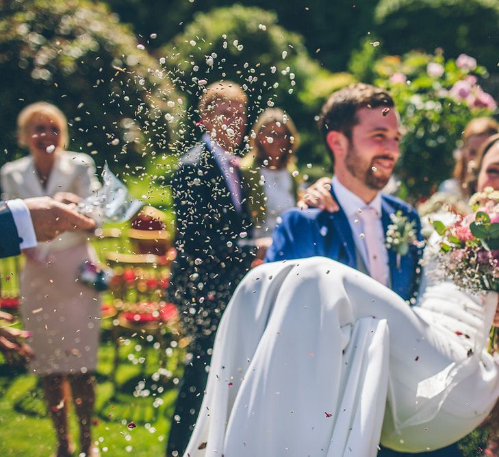 Elia By Pronovias Wedding Dress Bridesmaids In White Dresses Walcot Hall Wedding Venue With Images From The Crawleys & Film From This Modern Revelry