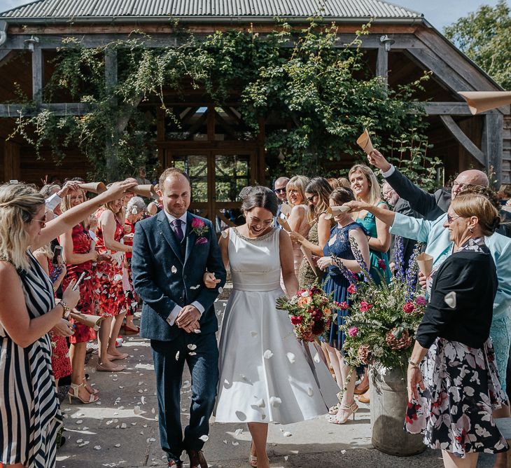 Outdoor Wedding Ceremony At Nancarrow Farm Cornwall