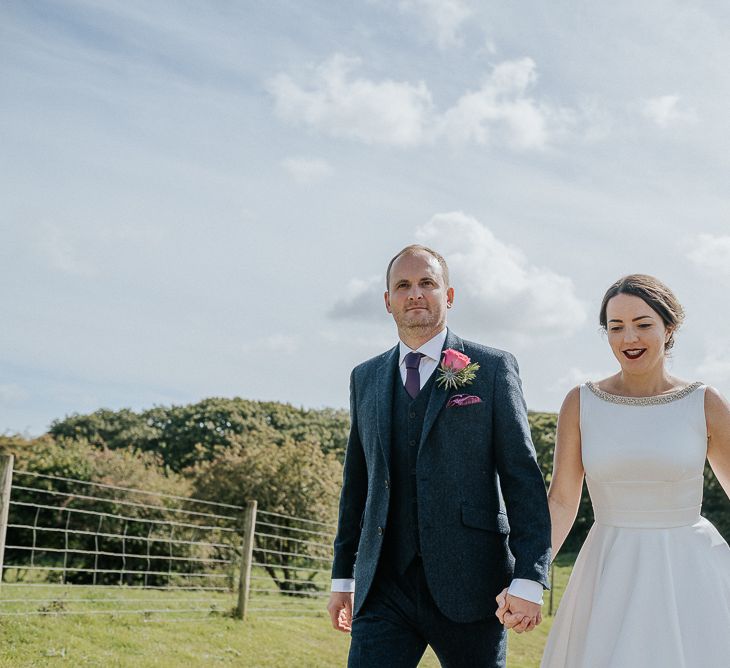 Bride In Candy Anthony Wedding Dress