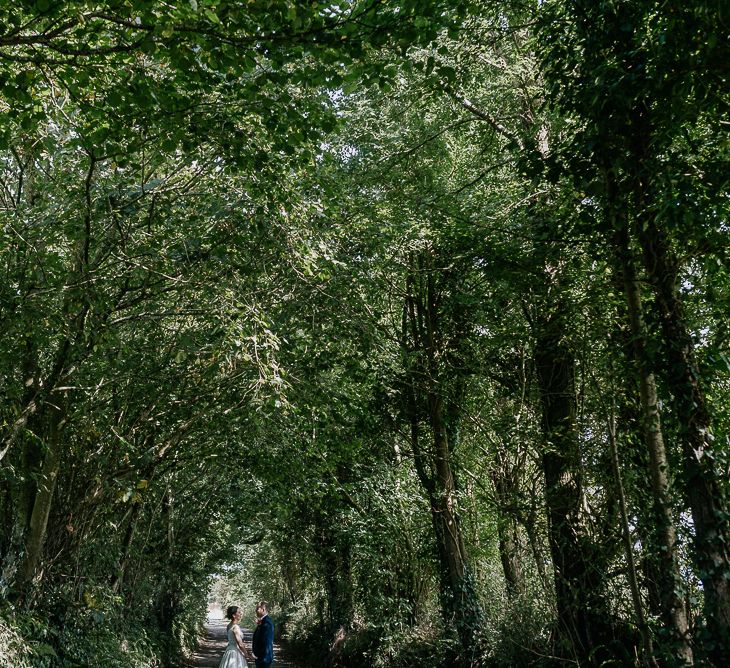 Bride & Groom Nancarrow Farm Wedding