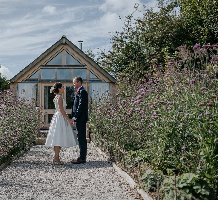 Bride & Groom Nancarrow Farm Wedding