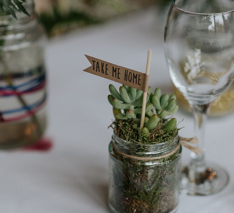 Succulent Wedding Favours