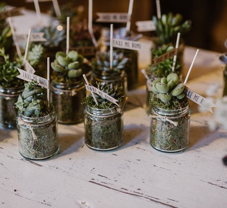 Succulent Wedding Favours