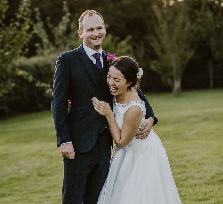 Bride & Groom Nancarrow Farm Wedding