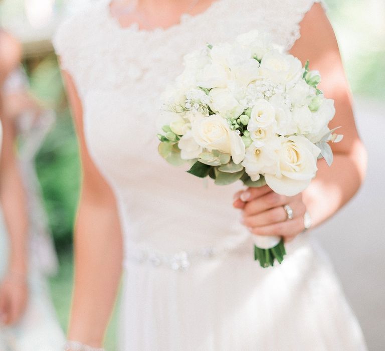 White Rose Wedding Bouquet