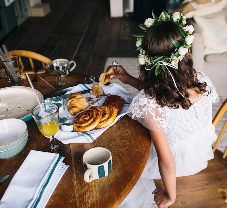 Flower Girl in Flower Crown | Farm Flowers | Soho Farmhouse | Robbins Photographic