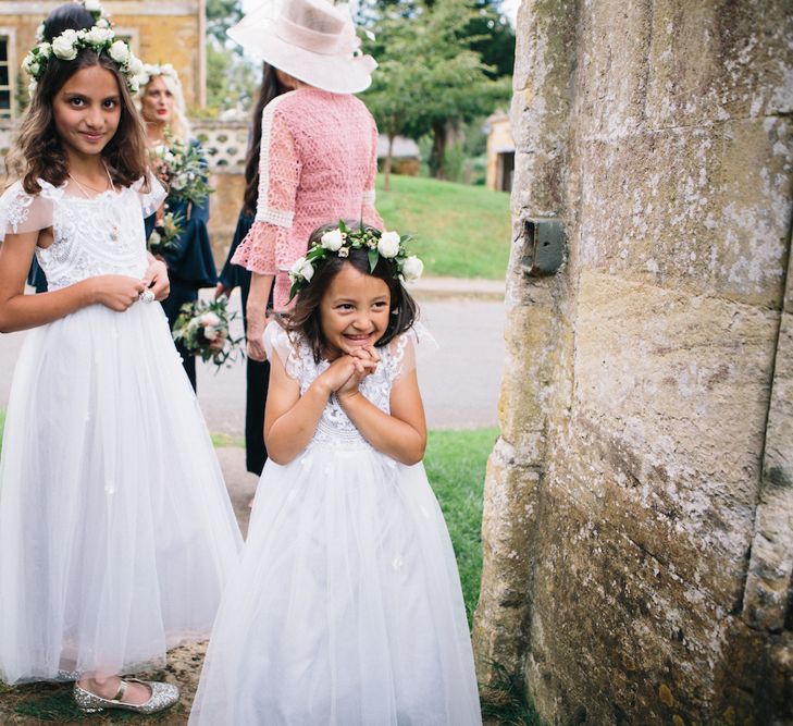 Flower Girls in Flower Crowns | Monsoon | Soho Farmhouse | Robbins Photographic