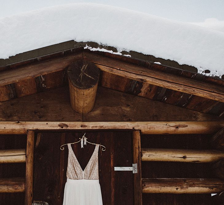 Sequin Bodice Bridal Gown by Truvelle