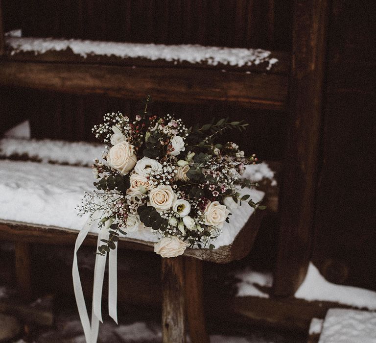 Winter Bouquet For A Snowy Winter Wedding In Bavaria