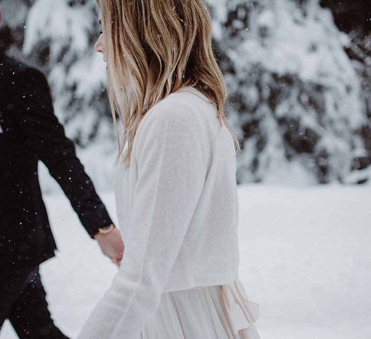 Snowy Winter Wedding In Bavaria With Bride In Truvelle