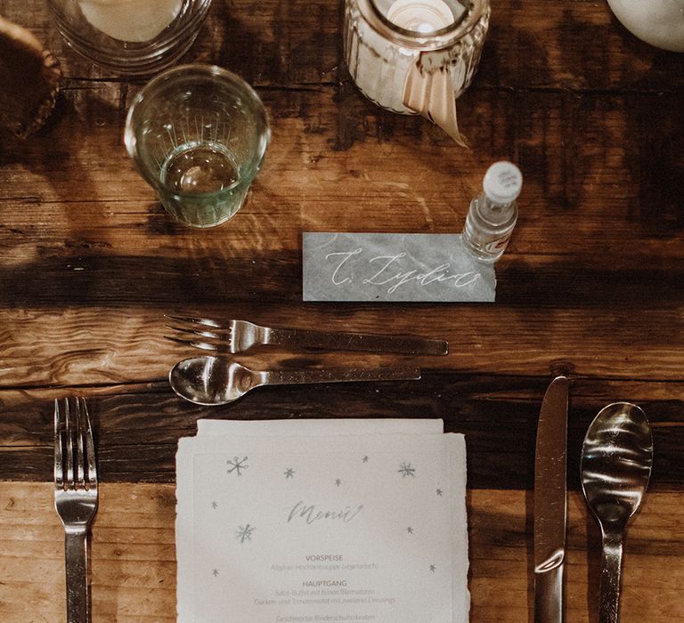 Simple Place Setting For Wedding