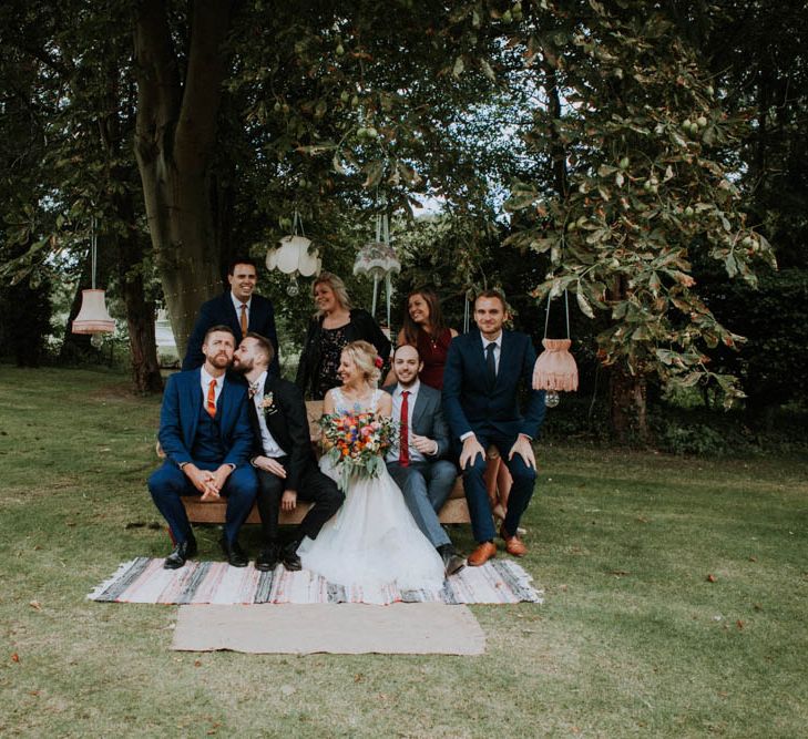 Wedding Guests | Colourful DIY Barn Wedding at The Manor Barn, Cambridge | Meghan Lorna Photography