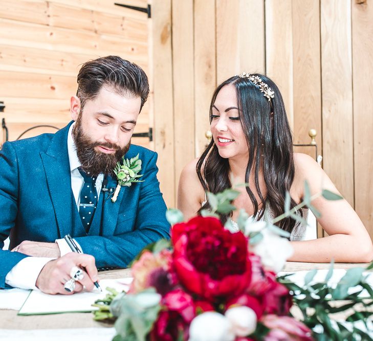 Wedding Ceremony | PapaKåta Sperry Tent at Chafford Park in Kent Countryside | Eve Dunlop Photography | Roost Film Co.