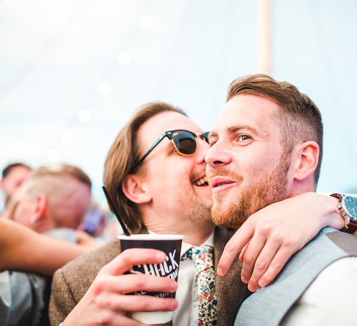 Wedding Guests | PapaKåta Sperry Tent at Chafford Park in Kent Countryside | Eve Dunlop Photography | Roost Film Co.