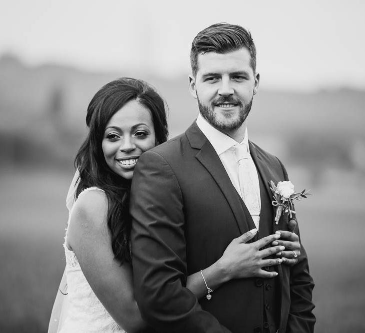 Bride in Mori Lee Gown | Groom in Ted Baker Suit from Moss Bros | Cooling Castle Barn Wedding | Michelle Cordner Photography