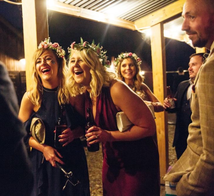 Bridesmaids | Bohemian Tipi Wedding Weekend at Fforest, Wales | Naomi Jane Photography