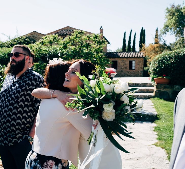 Hugs | Outdoor Intimate Wedding at Casa Cornacchi in Tuscany, Italy | Dale Weeks Photography