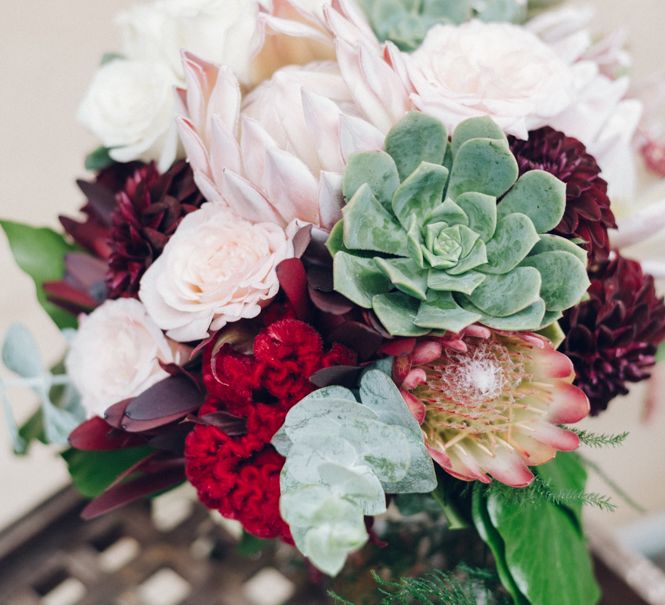 Protea & Succulent Bouquet