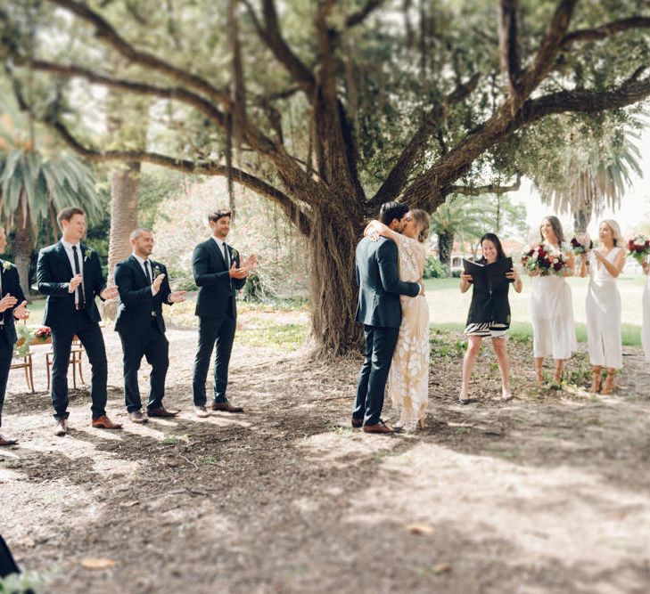 Wedding Ceremony under a tree