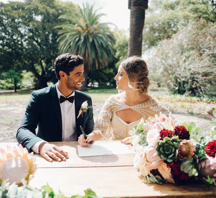 Signing the Register